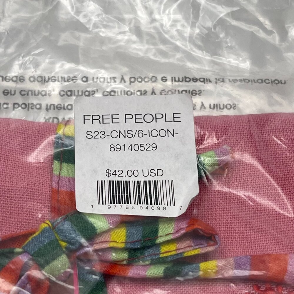 Free People/Furbish Studio Icon Linen Valentine's Cocktail Napkins, Set of 6-NWT - Picture 4 of 5